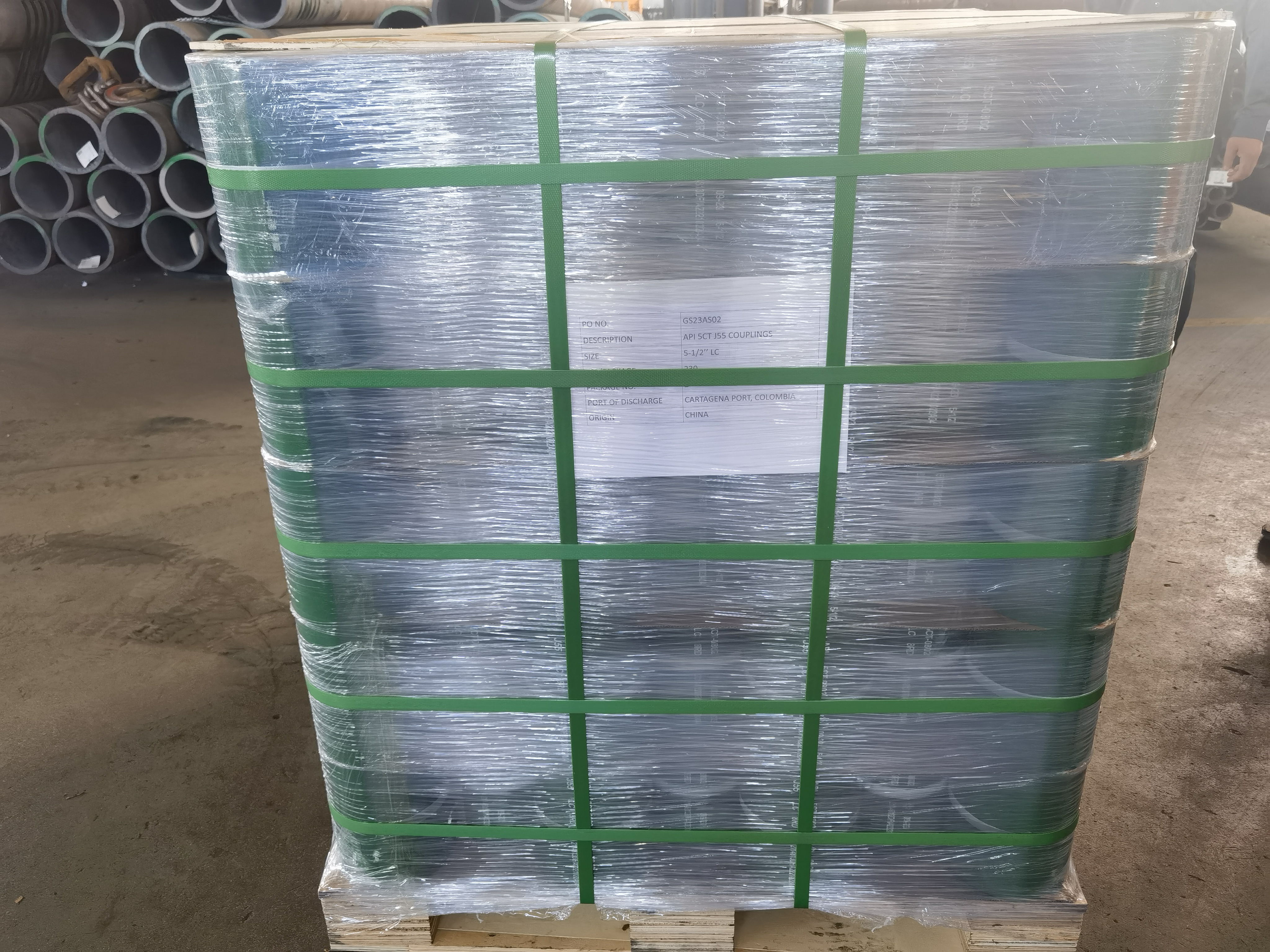API 5CT N80Q & J55 Couplings to South America