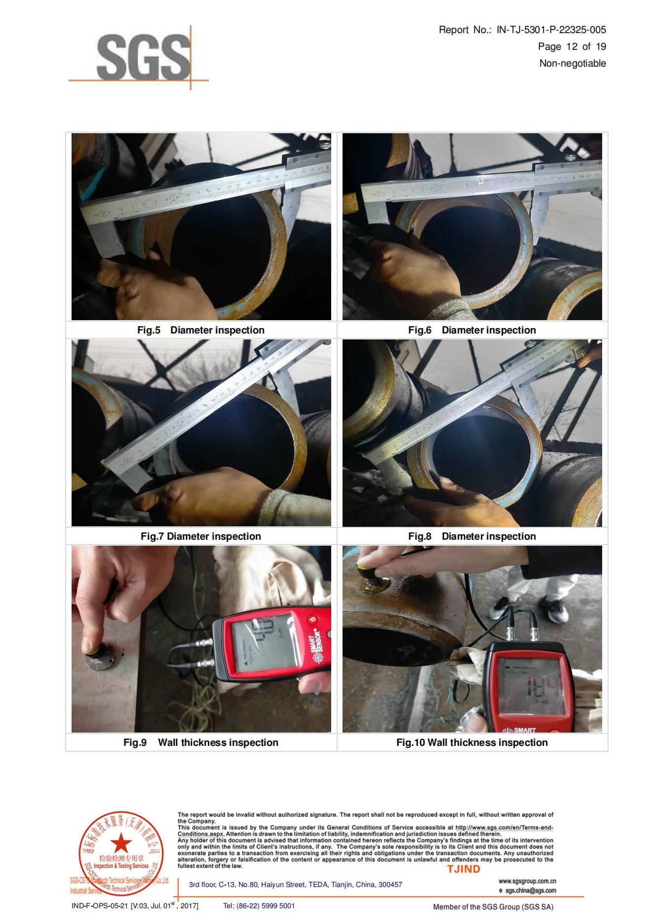Third-party inspection report page 8